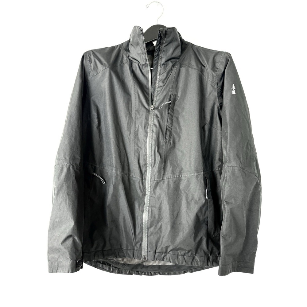 Bass Outdoor Jacket Womens size Med Black Windbreaker Water Resistant - Picture 2 of 13